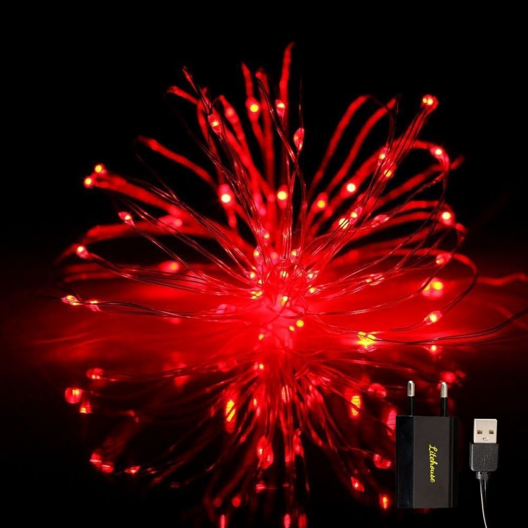 Litehouse USB LED Fairy Lights - Multicolour Copper Wire