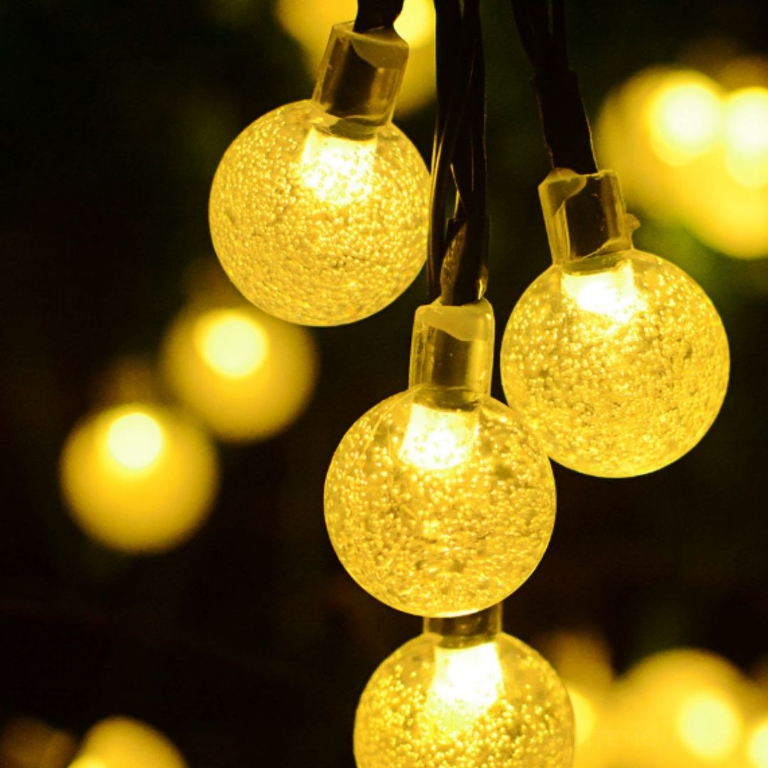 Litehouse Solar Outdoor LED Fairy Lights - Bubble Ball
