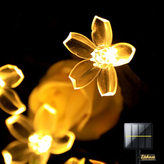 Litehouse Solar Outdoor LED Fairy Lights - Flower