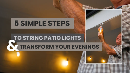 5 Simple Steps To String Patio Lights & Transform Your Evenings