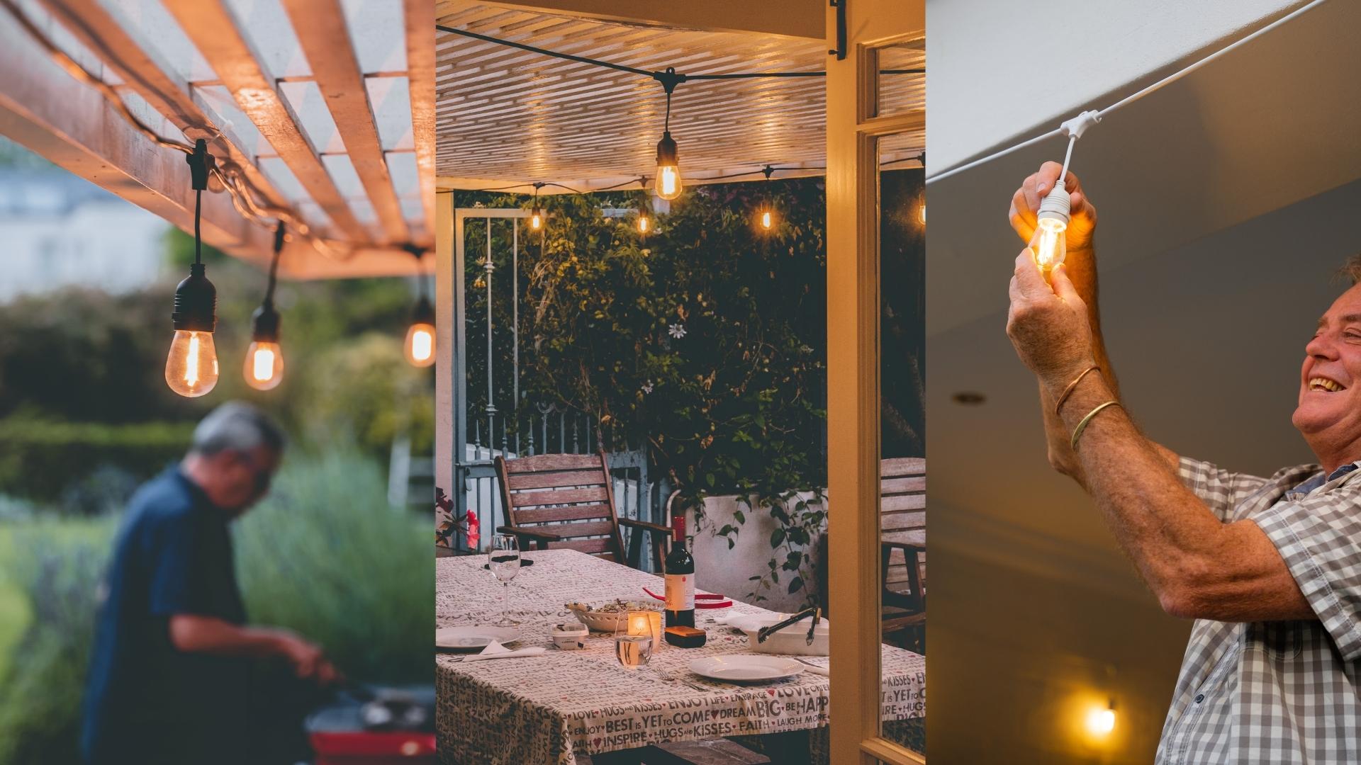 Outdoor hanging deals patio lights