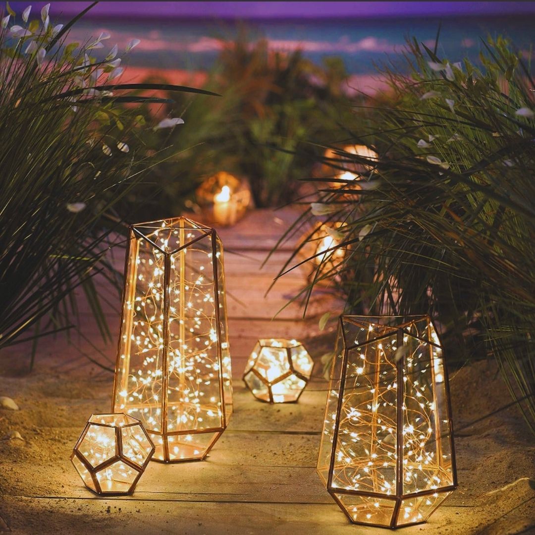 Litehouse Solar Outdoor LED Fairy Lights - Copper Wire - Litehouse