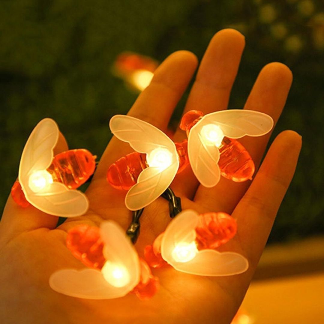 Litehouse Solar Outdoor LED Fairy Lights - Honeybee - Litehouse