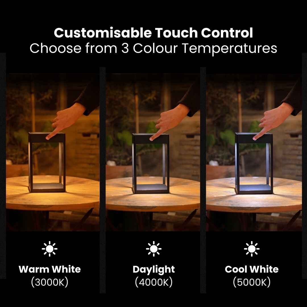 Outdoor Solar Lantern with Touch Control - Litehouse