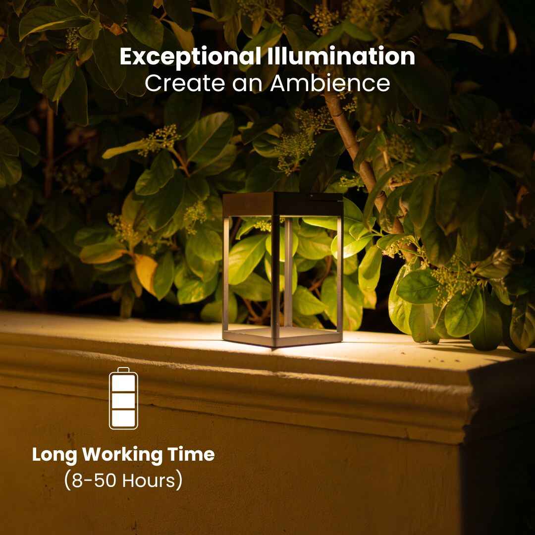 Outdoor Solar Lantern with Touch Control - Litehouse