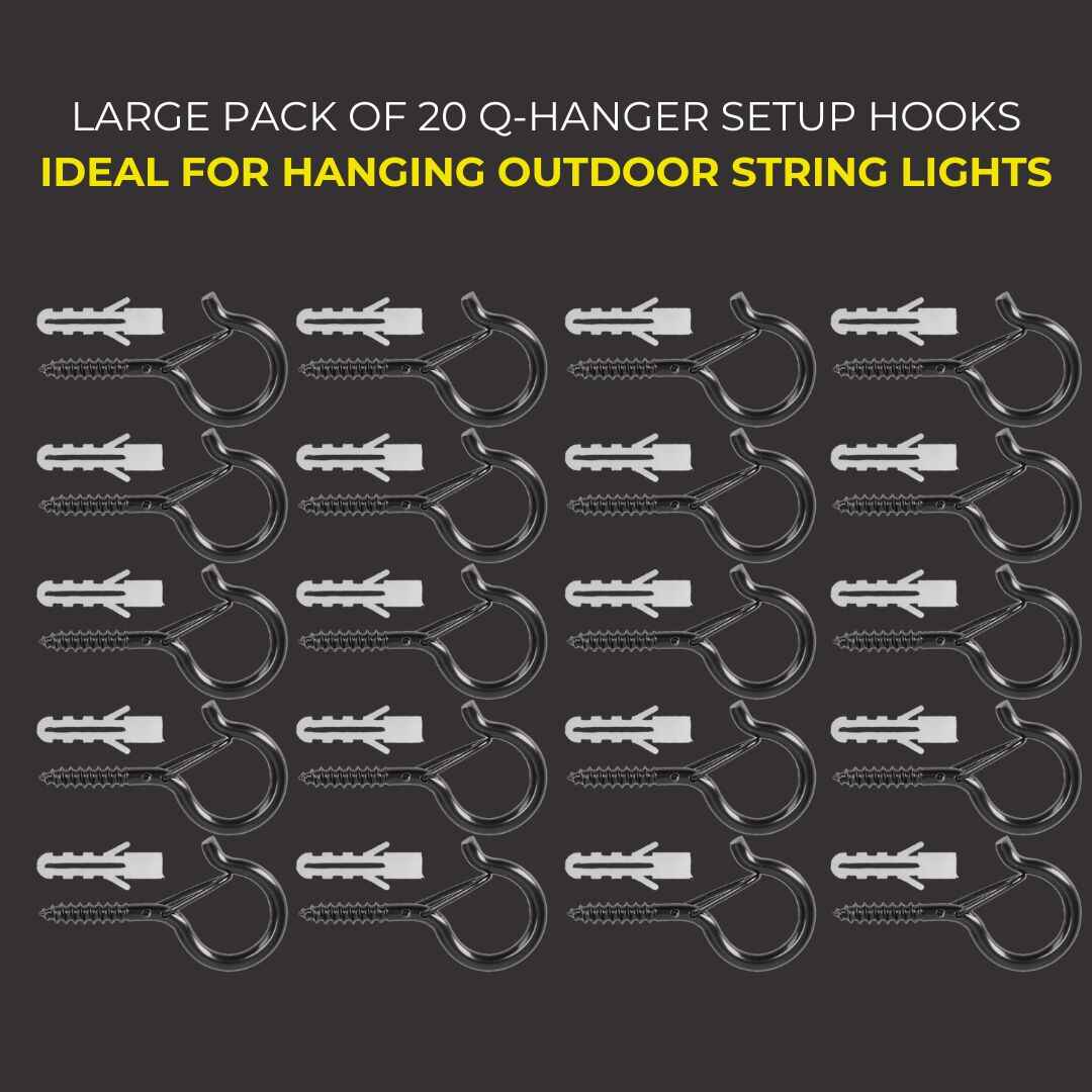 Stainless Steal Setup Hooks for Bulb String Lights - 20pc - Litehouse