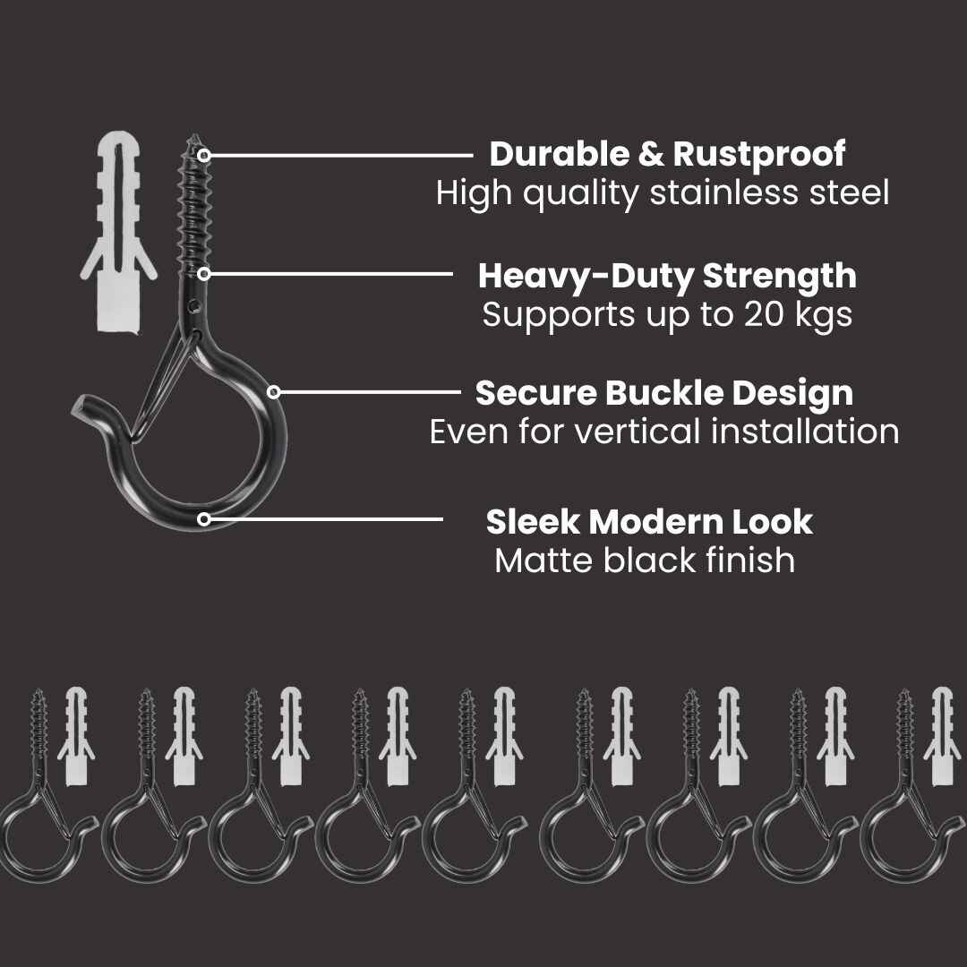 Stainless Steal Setup Hooks for Bulb String Lights - 20pc - Litehouse