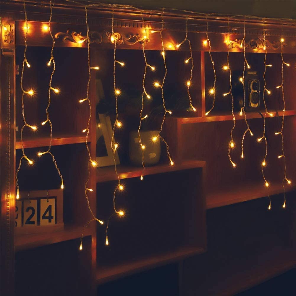 Litehouse Icicle Curtain LED Fairy Lights - 99LEDs - 3m - Litehouse