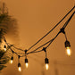 Litehouse LED Festoon Outdoor Bulb String Lights - Traditional Bulb - 220-240V - Black String - Litehouse