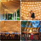 Litehouse LED Festoon Outdoor Bulb String Lights - Traditional Bulb - 220-240V - White String - Litehouse
