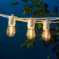 Litehouse Solar LED Festoon Outdoor Bulb String Lights - Traditional Bulb - 5V - White String - Litehouse