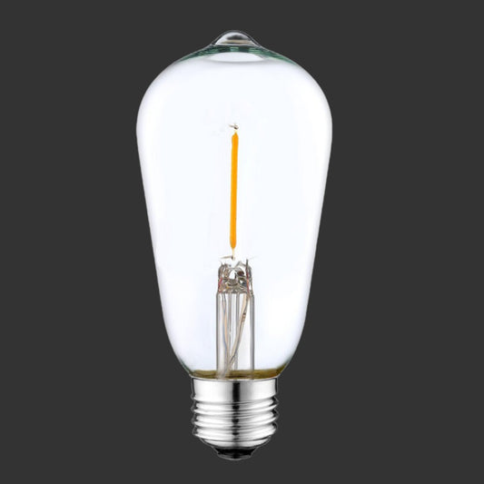 Litehouse Vintage Solar Festoon LED Replacement Bulb - 1 Bulb - ST64 E27 5V - Litehouse