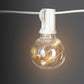 Litehouse White 10m LED Wired Bulb String Lights - Low Voltage - 25 Bulbs - Litehouse
