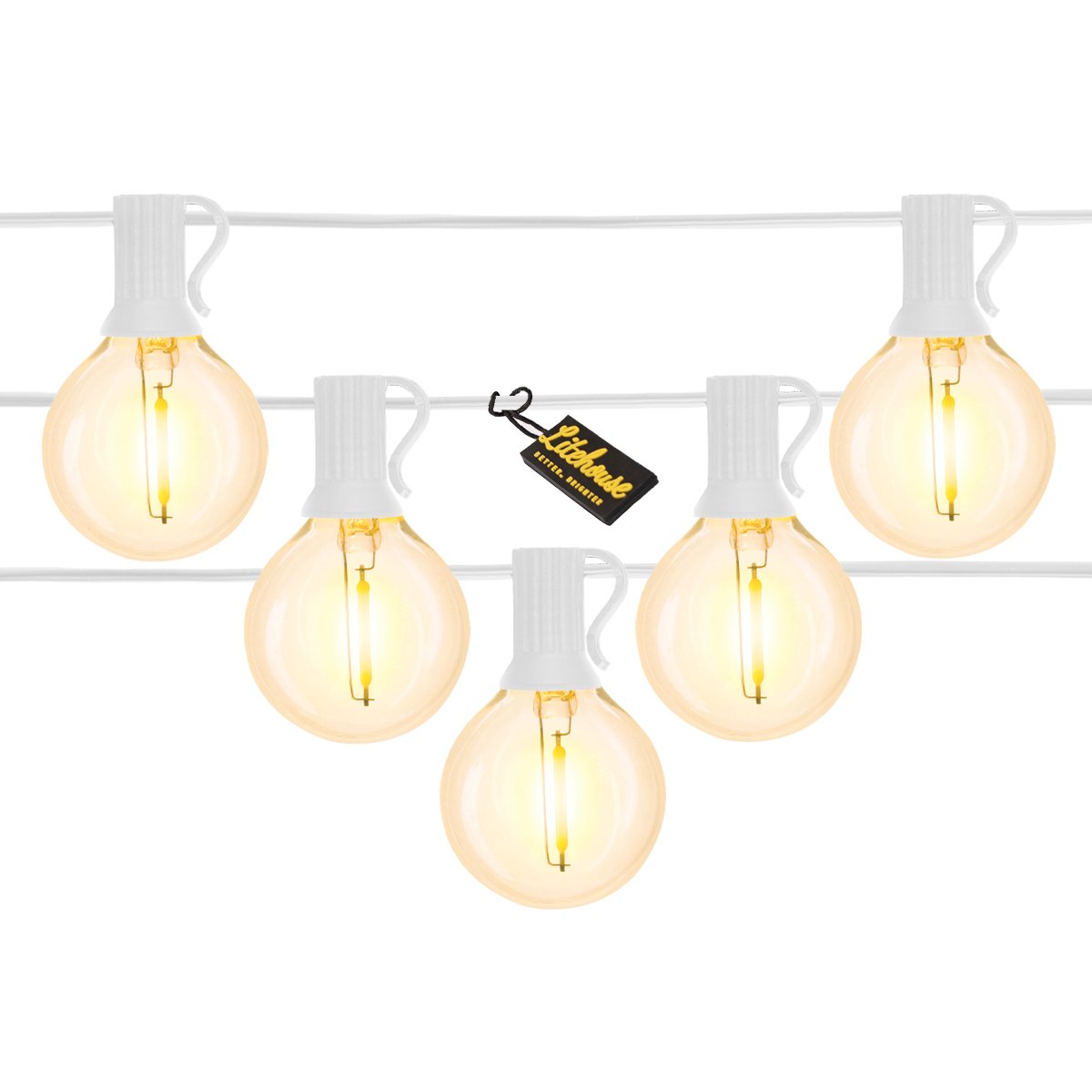 Litehouse White LED Classic Bulb String Lights - Litehouse
