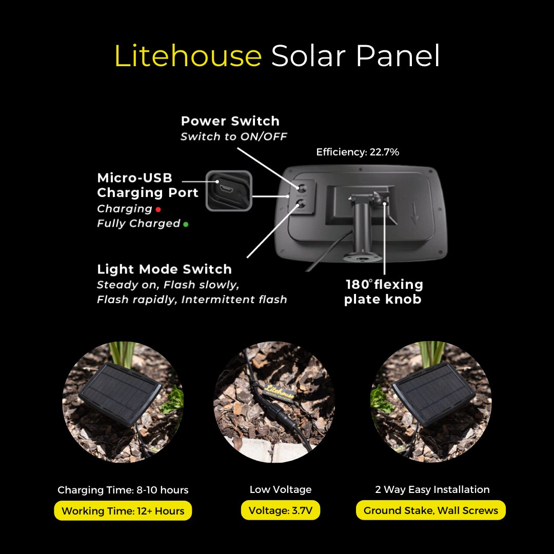 Litehouse White Solar LED Outdoor Classic Bulb String Lights - Litehouse